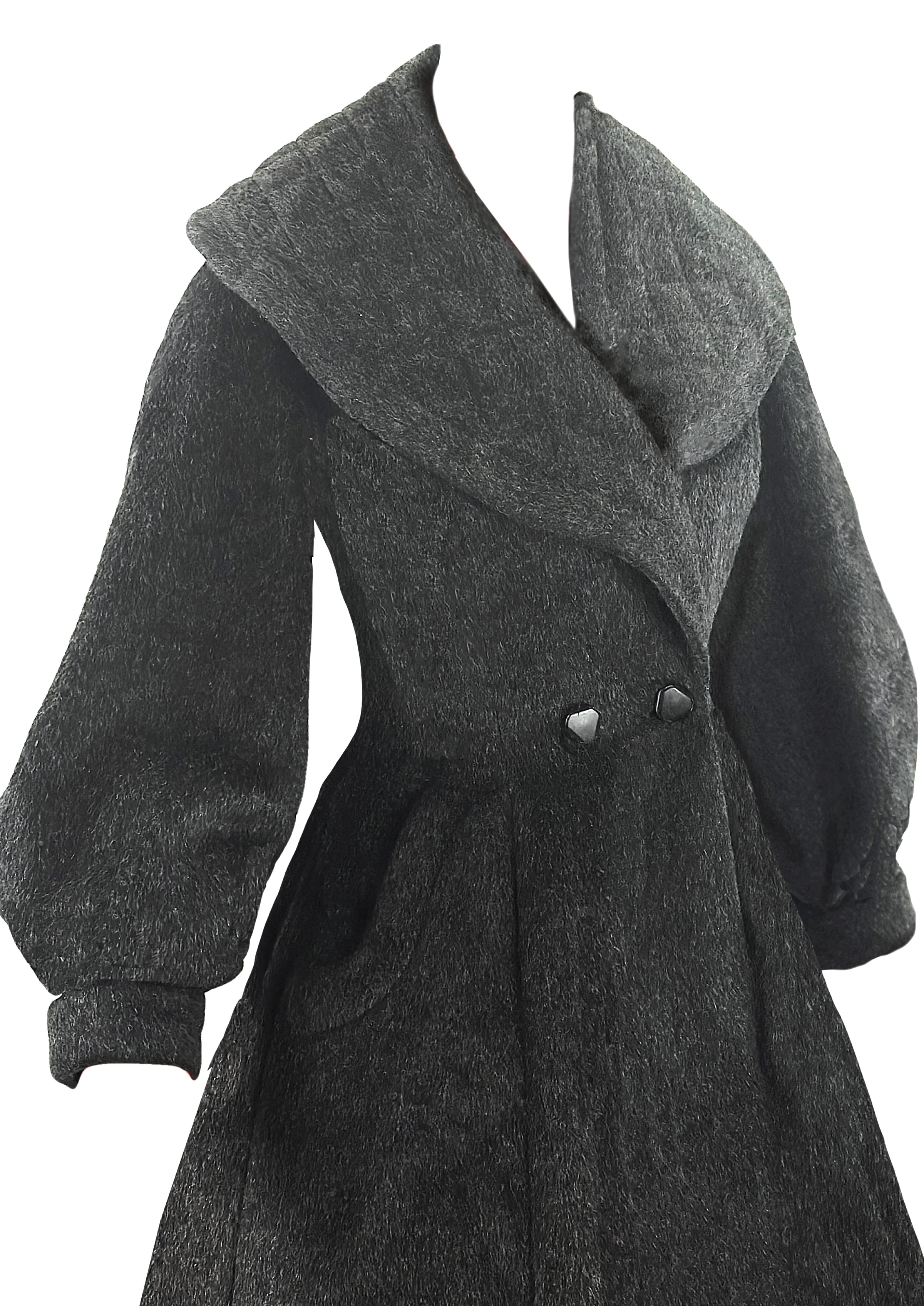 Vintage 1950s Charcoal Grey Lilli Ann Princess Coat- NEW! – Coutura Vintage