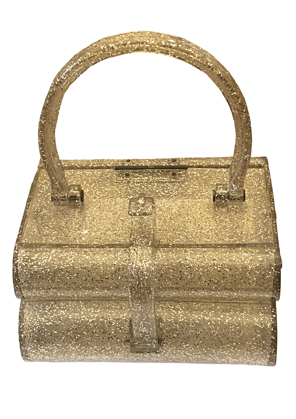 1950 lucite best sale confetti handbag